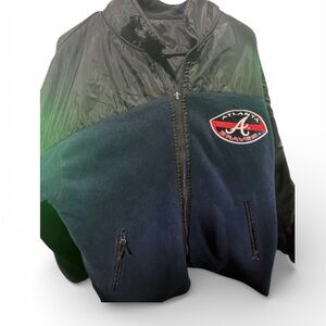 Men's Black and Blue Varsity Jacket